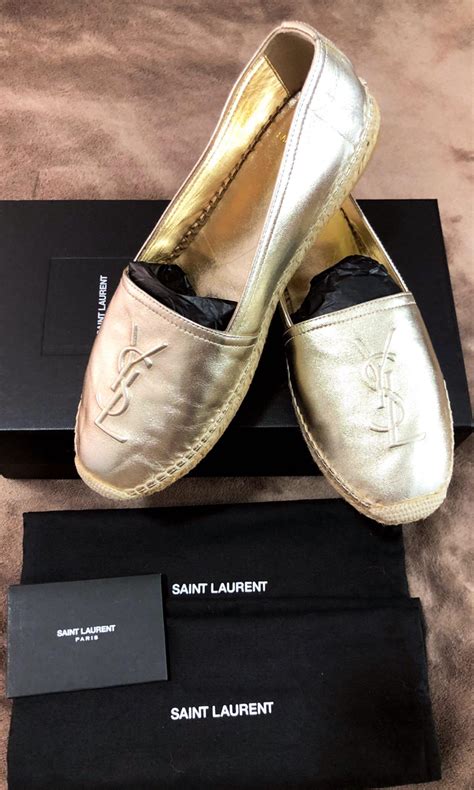 ysl espadrilles metallic.